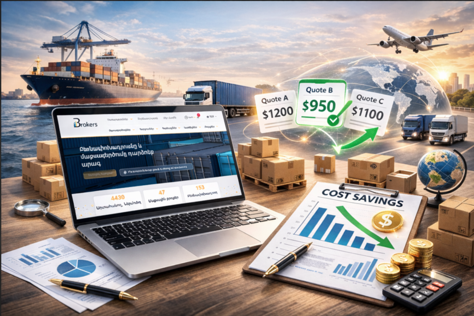 բեռնափոխադրման ծախսերի նվազեցում